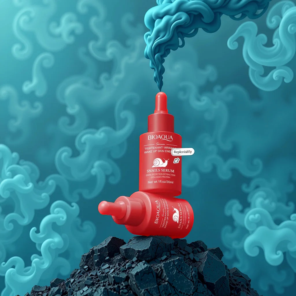 BIOAQUA – Sérum Visage Concentré à la Vitamine C, Rétinol & Acide Hyaluronique, Essence Anti-Âge Éclaircissante.