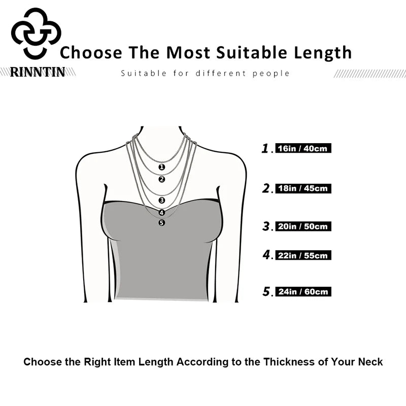 Rinntin 18K Gold 925 Sterling Silver Fashion Cable Link Chains Necklace for Women Thin Neck Chain Accessories Jewelry SC06