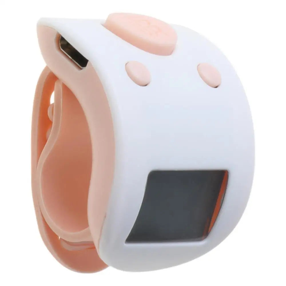 Mini numérique LCD électronique anneau de doigt compteur à main compteur de prière à 9 chiffres compteurs rechargeables Clicker cadeau