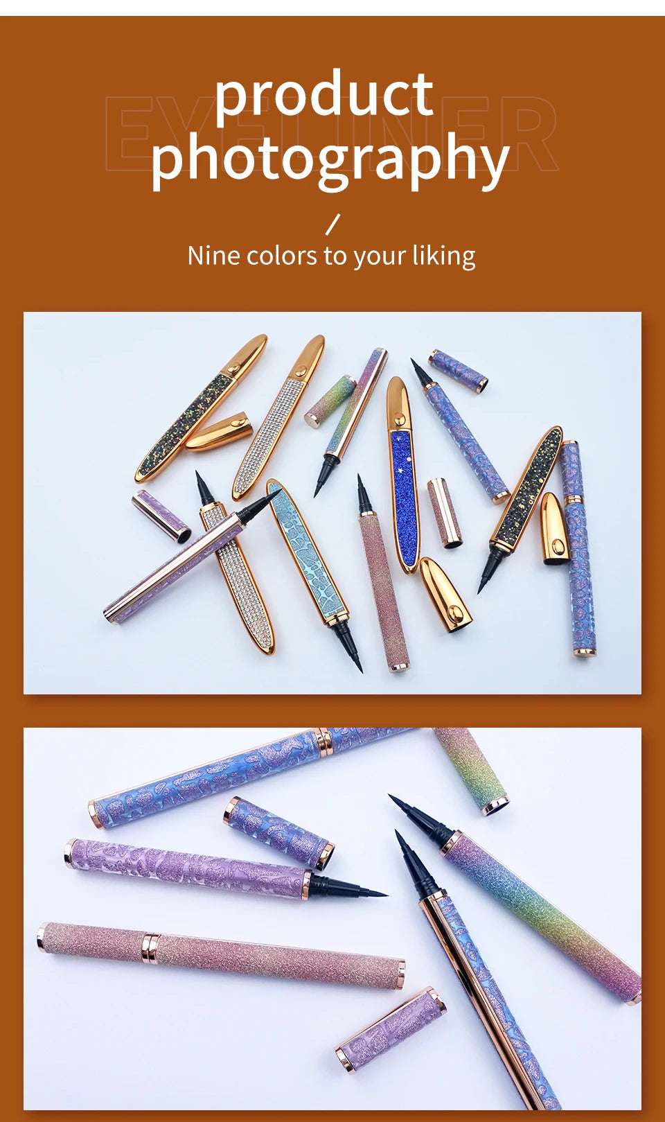 Maquillage Eyeliner 10/30pcs Magnetic Black Liquid Lash Glue Pen Cosmetics Eyeliner Pencil