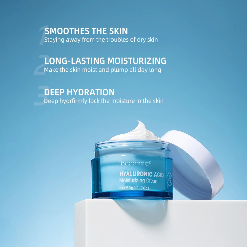 Crème en gel à l'acide hyaluronique Hydratant pour le visage hydratant pour hydrater et lisser la peau extra-sèche Nourrir améliorer le grains de peau