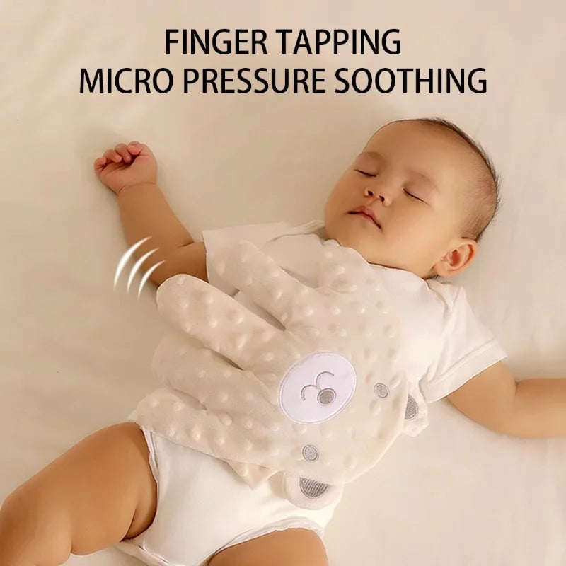 Cartoon Bear Baby Sleep Aid Newborn Soothing Pillow Comforting Hand Detachable with Remote for Comfortable Newborns Sleeping