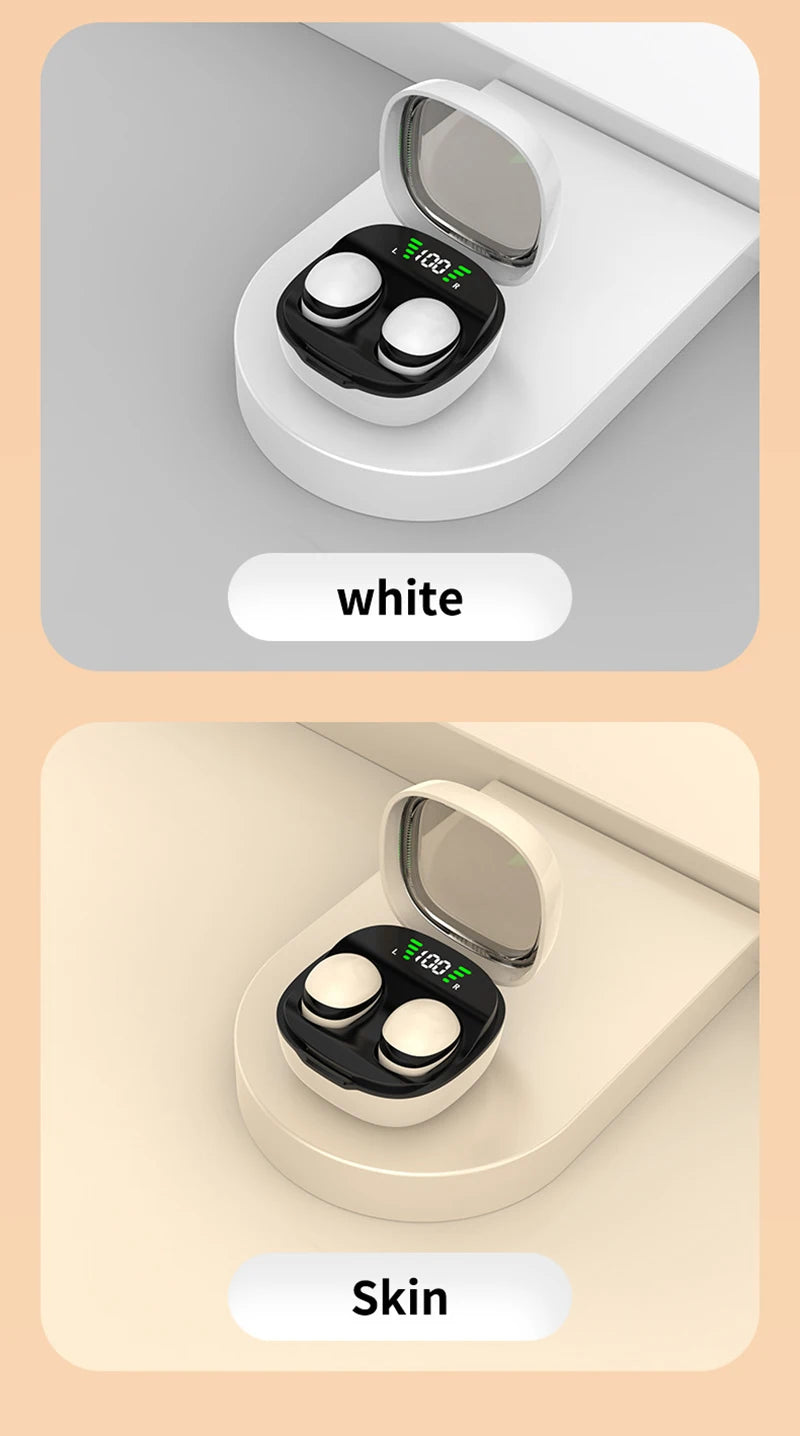 Xiaomi Mini sans fil Bluetooth 5.3 Casque Petits écouteurs Sommeil Travail Musique Sports Invisible HD HIFI Basse Qualité sonore Écouteurs