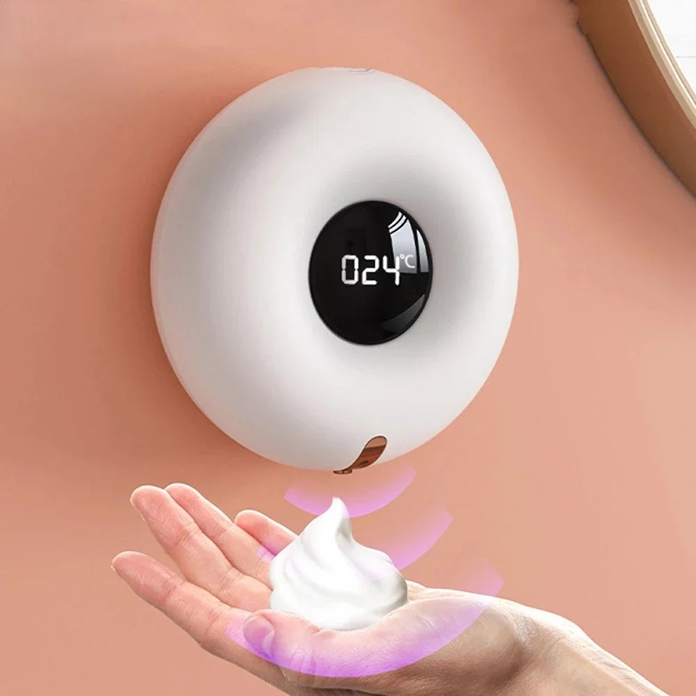 Distributeur de savon mural 280ml Distributeur de savon à mousse liquide automatique sans contact Désinfectant pour les mains Salle de bain Accessoires pour la maison