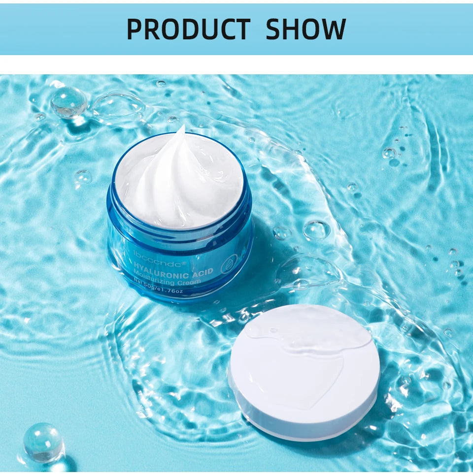 Crème en gel à l'acide hyaluronique Hydratant pour le visage hydratant pour hydrater et lisser la peau extra-sèche Nourrir améliorer le grains de peau