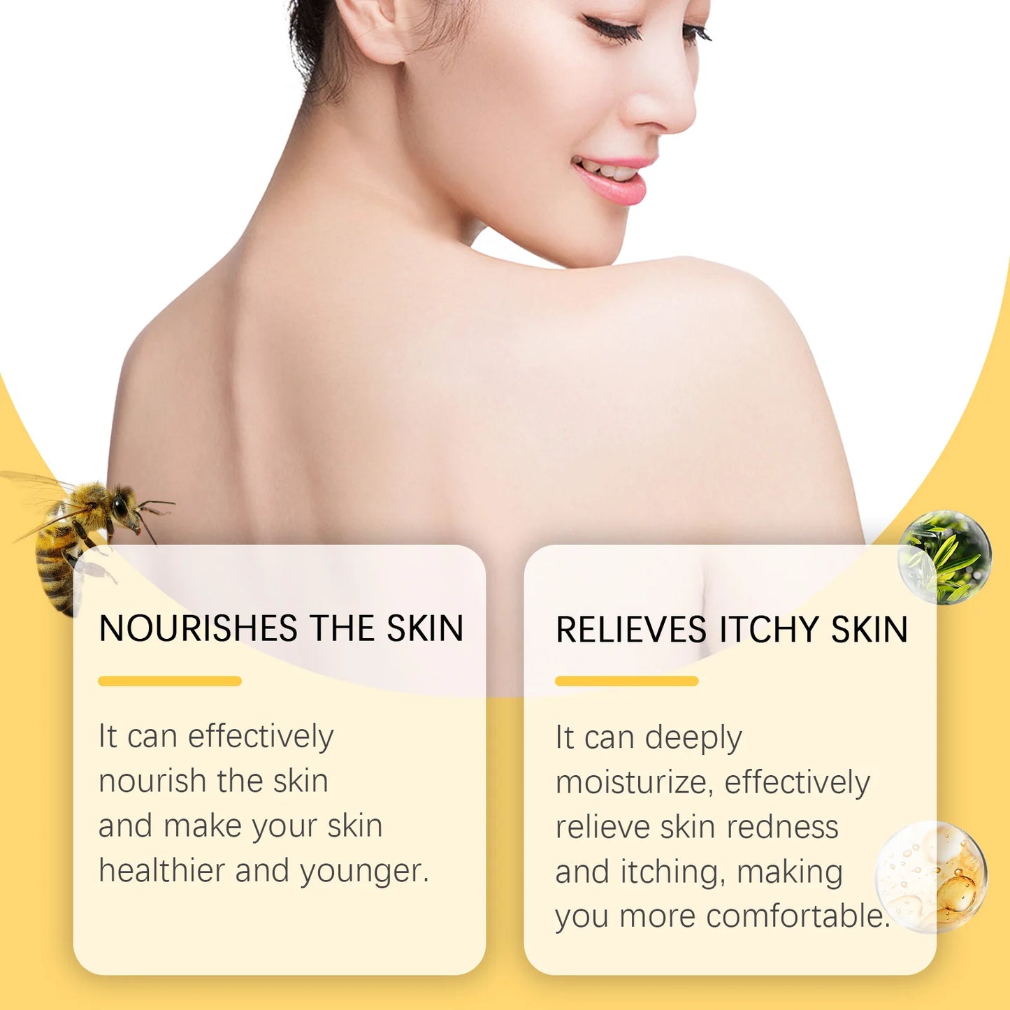 Crème de venin d'abeille Soulage les rougeurs, répare les dommages, renforce la peau, barrière cutanée, hydratant en profondeur, soins de la peau, crème pour le corps nourrissante