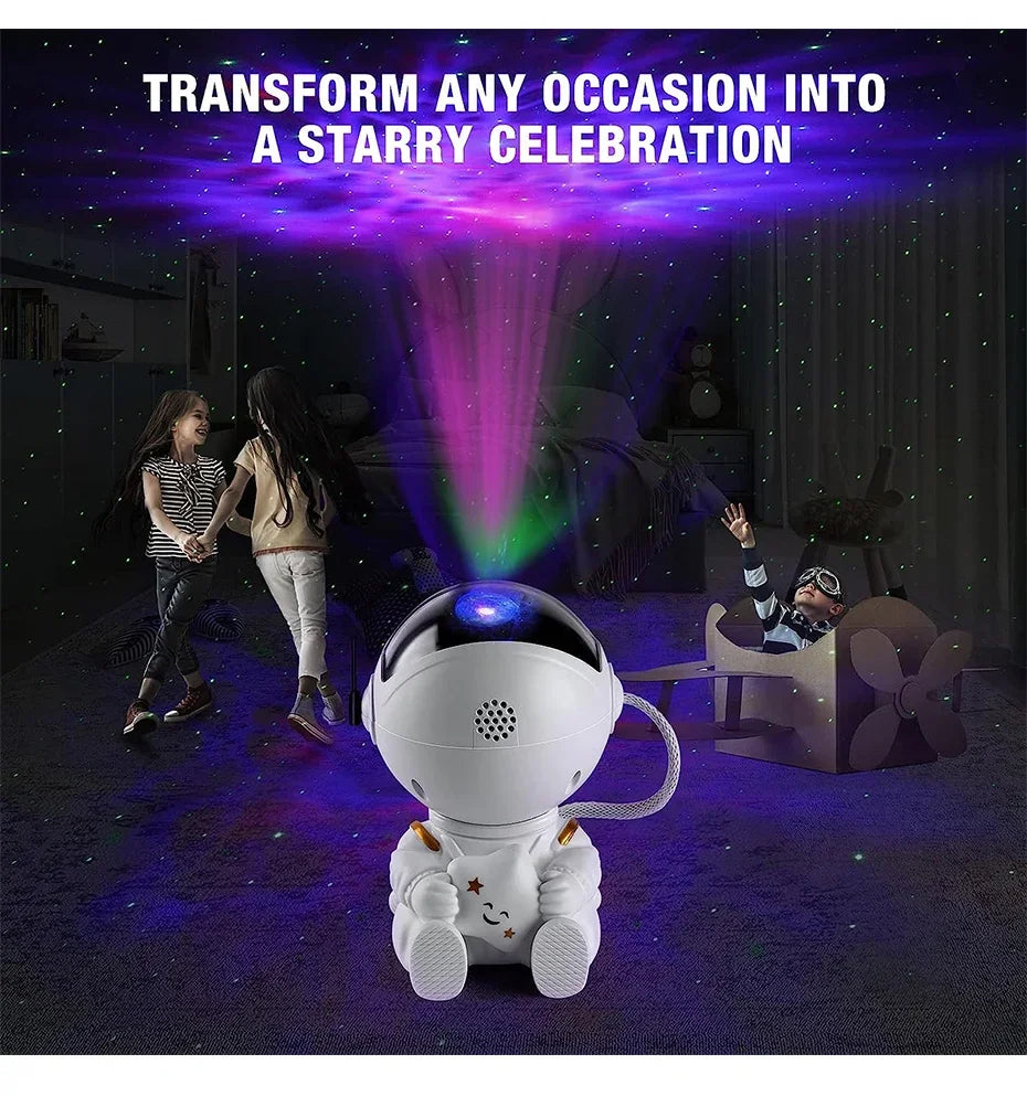 Projecteur d'étoiles Galaxy Night Light Astronaute Space Projector Starry Nebula Ceiling LED Lamp for Bedroom Home Decorative kids gift