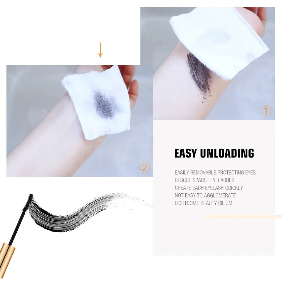 Mascara 3D Allongant Noir – Extension de Cils Effet Volume, Longueur et Définition