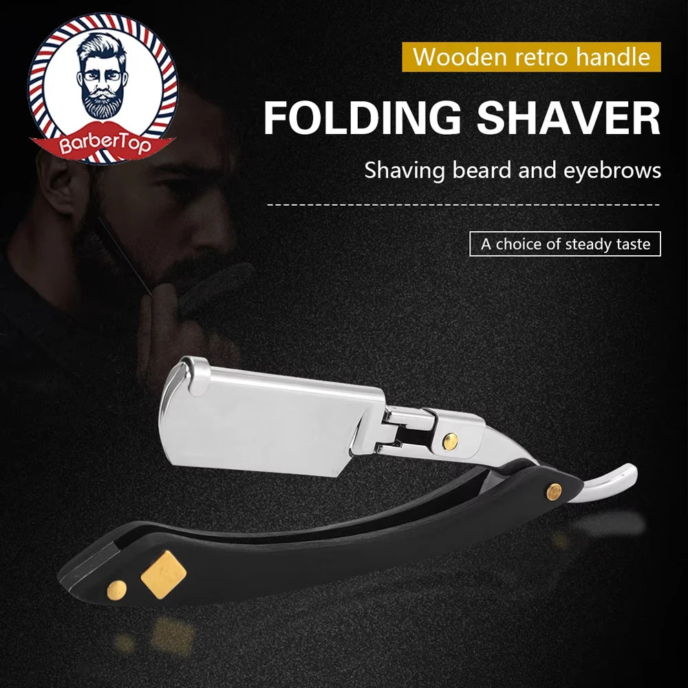 Rasoir Manuel pour Hommes – Rasoir de Sécurité en Acier Inoxydable Rasage précis, durable et élégant – Livré avec 10 lames de rechange