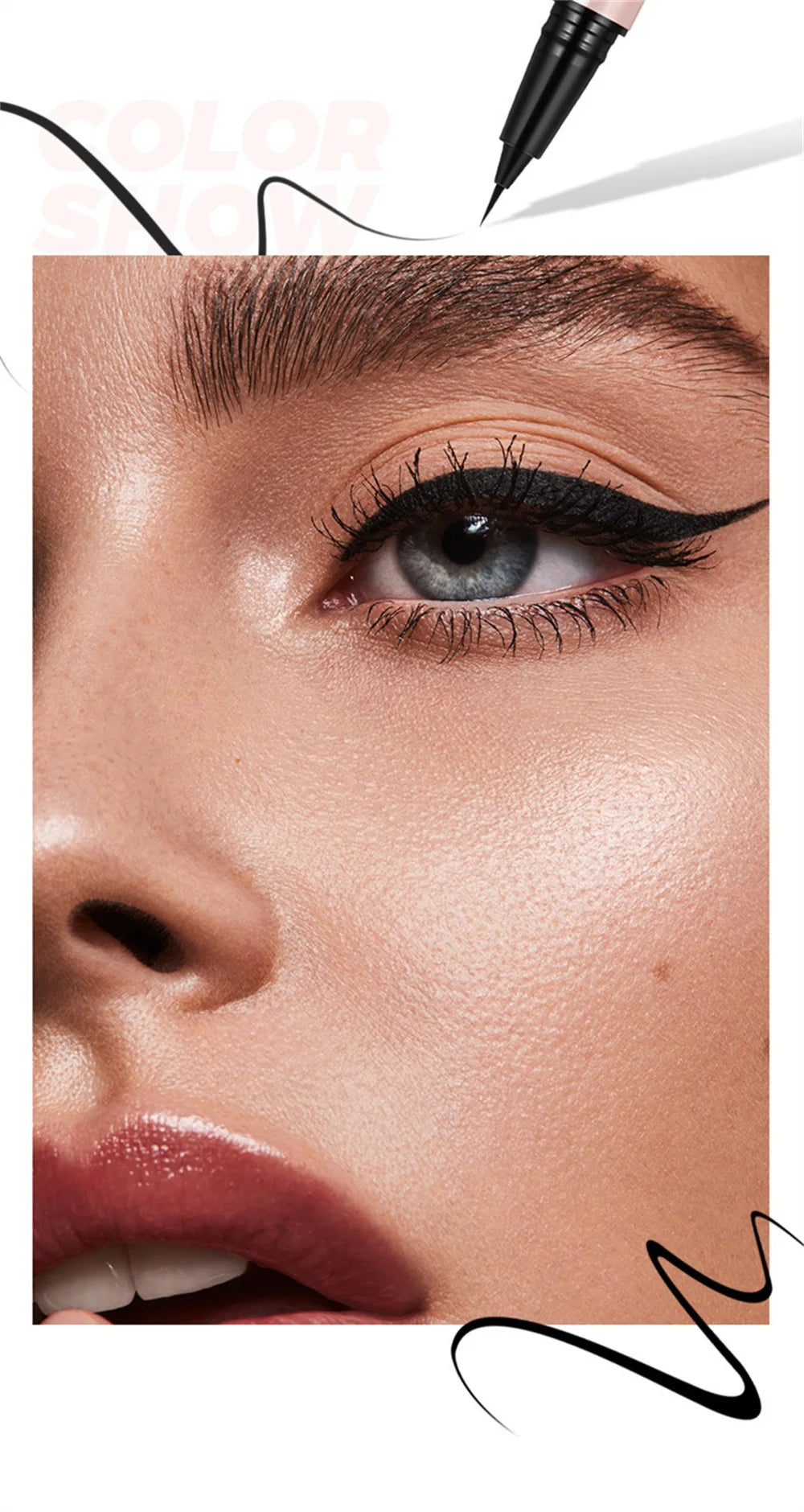 Stylo Eyeliner liquide noir imperméable Ultra-fin Anti-Smudge Durant Lisse Lying Silkworm Eyes Liner Pencils Eye Makeup Tools