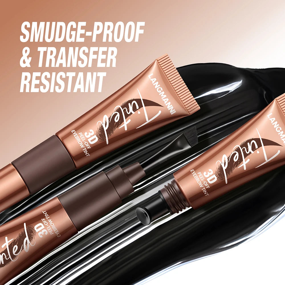 Gel de teinture pour sourcils 3 couleurs, imperméable, longue tenue, naturel, amovible, sans bavures, tatouage, maquillage.