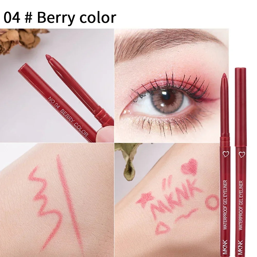 Stylo Eyeliner Imperméable Blanc Noir Marron Crayon À Séchage Rapide Longue durée.