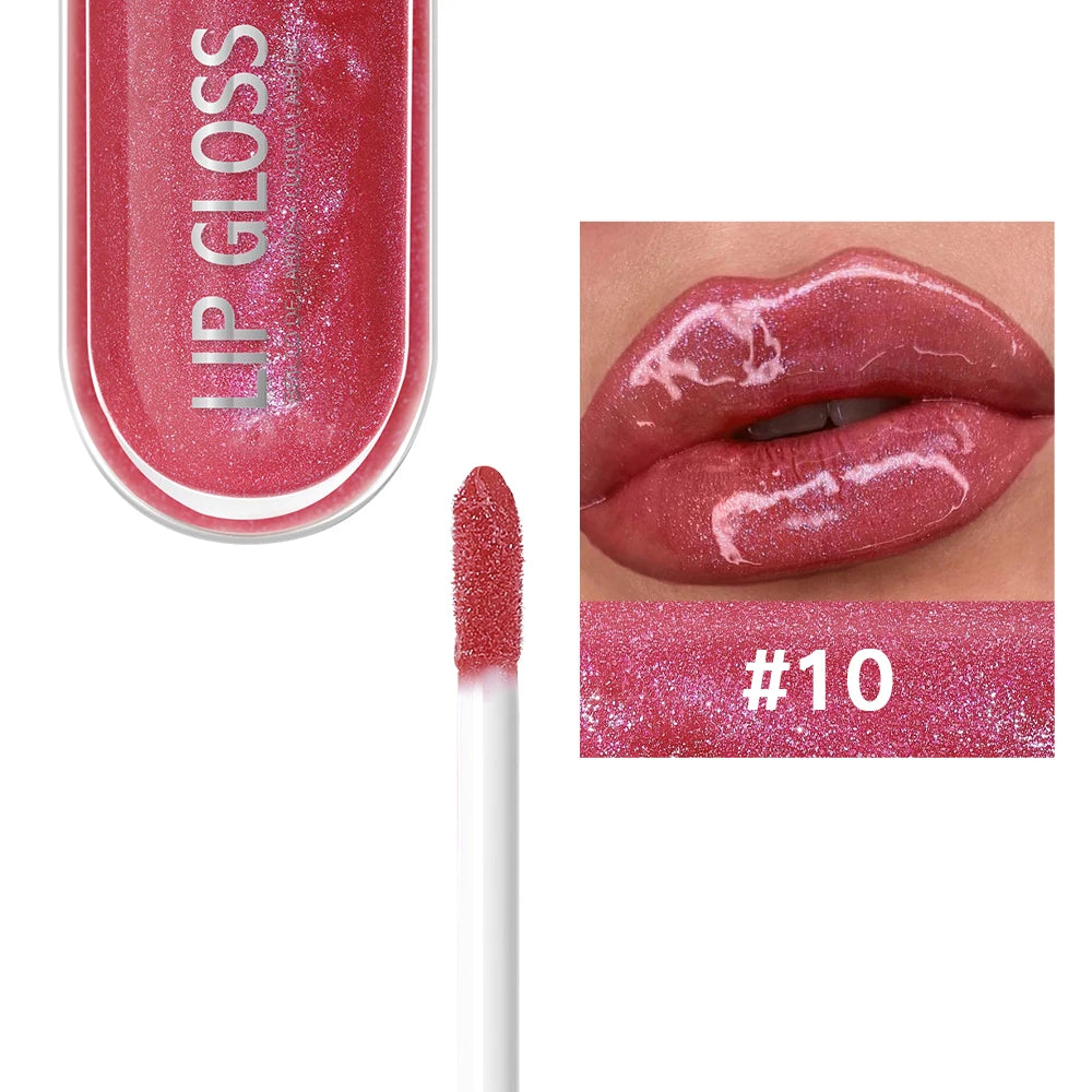 USHAS – Gloss à Lèvres Pailleté 12 Couleurs-Effet Diamant & Longue Tenue