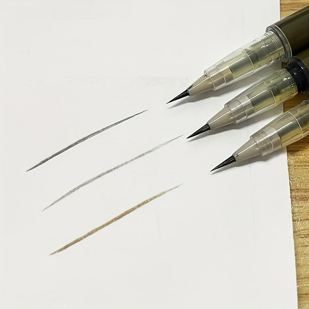 Stylo à sourcils ultra fin de 0,008 mm, longue durée, résistant aux taches, imperméable, haute pigmentation.