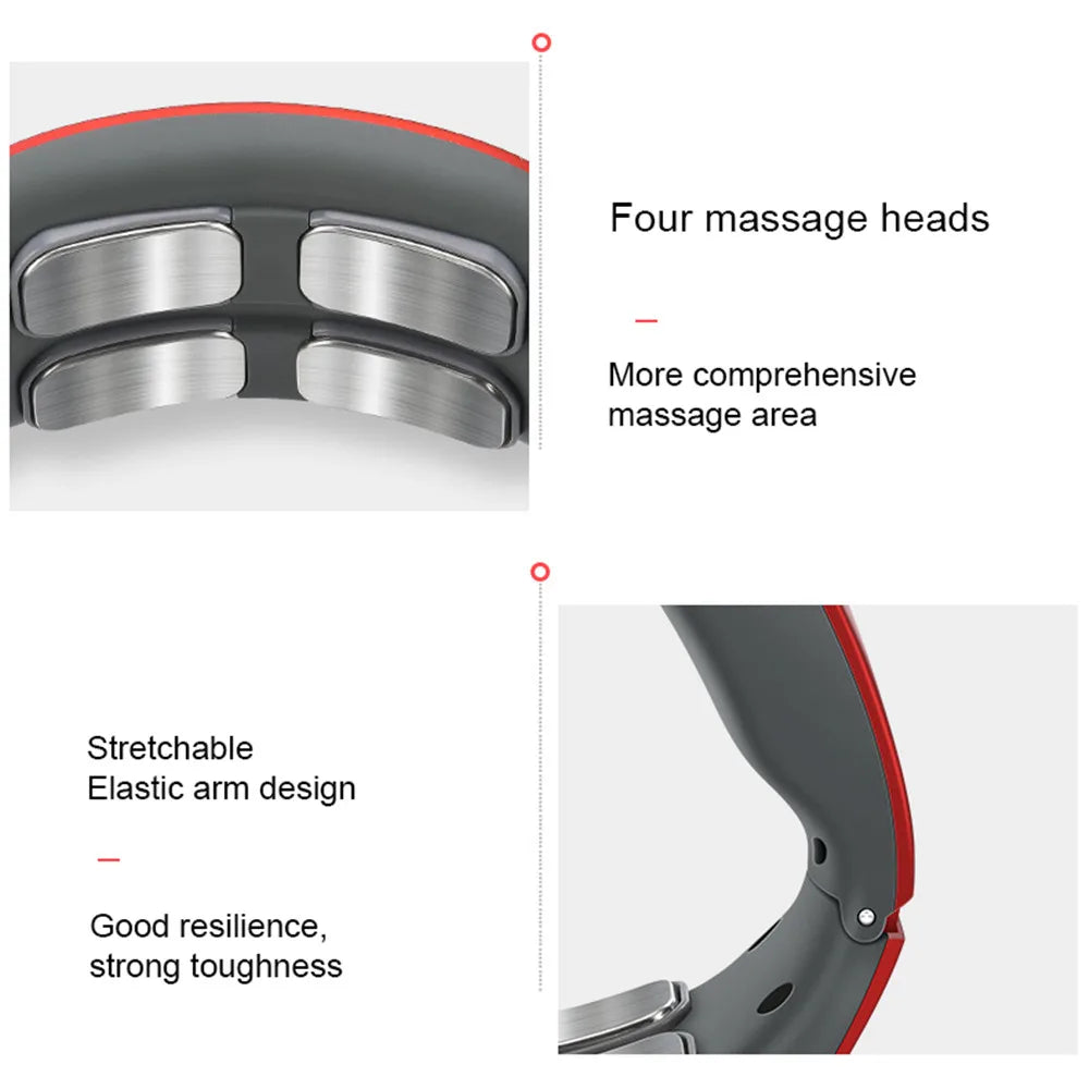 Masseur Électrique à Impulsions – 6 Modes & 9 Niveaux de Puissance