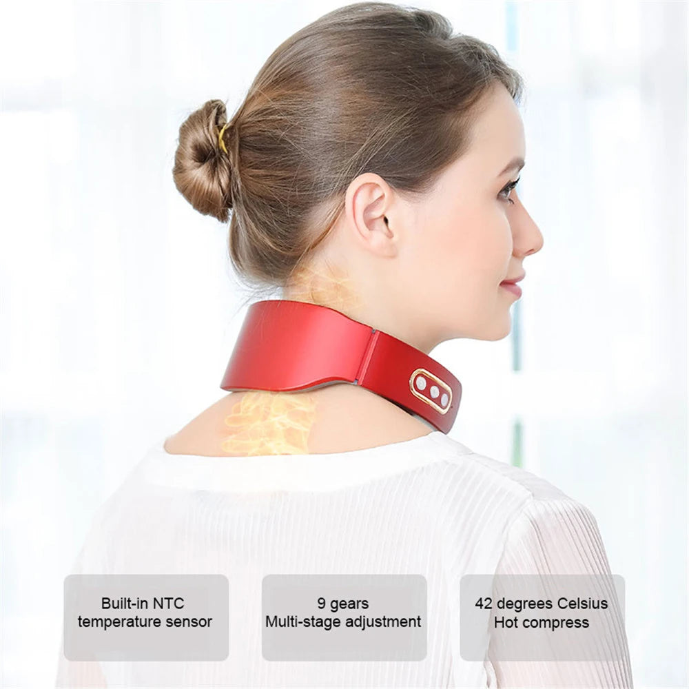 Masseur Électrique à Impulsions – 6 Modes & 9 Niveaux de Puissance
