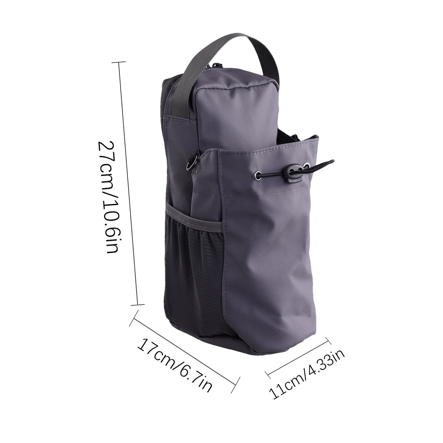 Sac à bandoulière magnétique pour salle de sport Bouteille d’eau et support de téléphone Sac à bandoulière imperméable pour les sports de plein air Accessoires de fitness de voyage