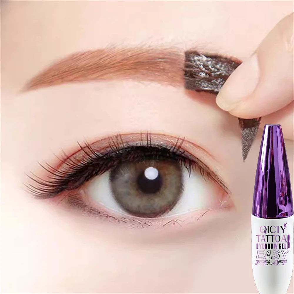 Tatouage d’une durée de 3 jours, types de crème de gel pour sourcils faciles à décoller, cosmétiques imperméables résistants à la transpiration, résistants à la transpiration, longue durée