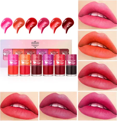 6 couleurs Rouges à lèvres mats, brillant à lèvres Coupe Velours.