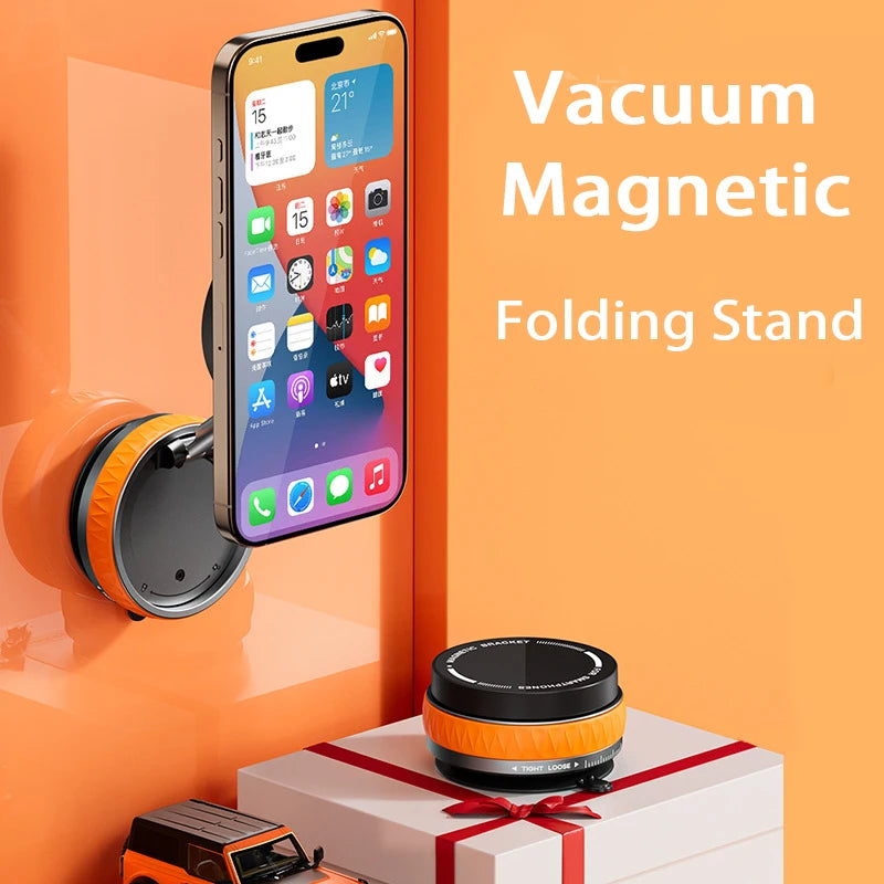 Support de téléphone magnétique universel à ventouse sous vide à 360° pour iPhone Xiaomi Support pliant Multi-Scenario Support d'appareil mobile