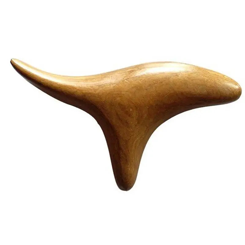 Masseur en bois triangulaire Corps Cou Relaxation de la circulation sanguine Trijumeau Parfumé en bois Outil de réflexologie Thérapie SPA