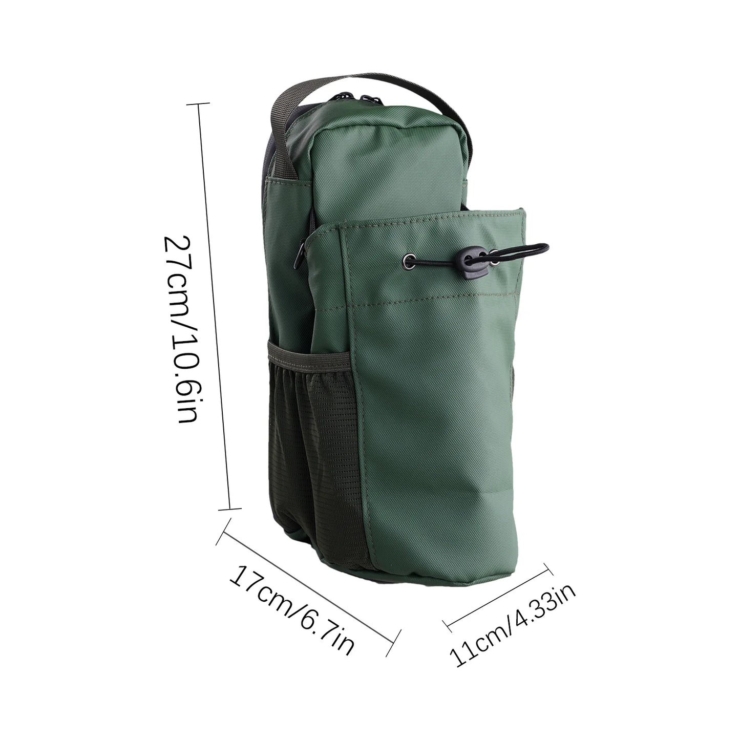 Sac à bandoulière magnétique pour salle de sport Bouteille d’eau et support de téléphone Sac à bandoulière imperméable pour les sports de plein air Accessoires de fitness de voyage