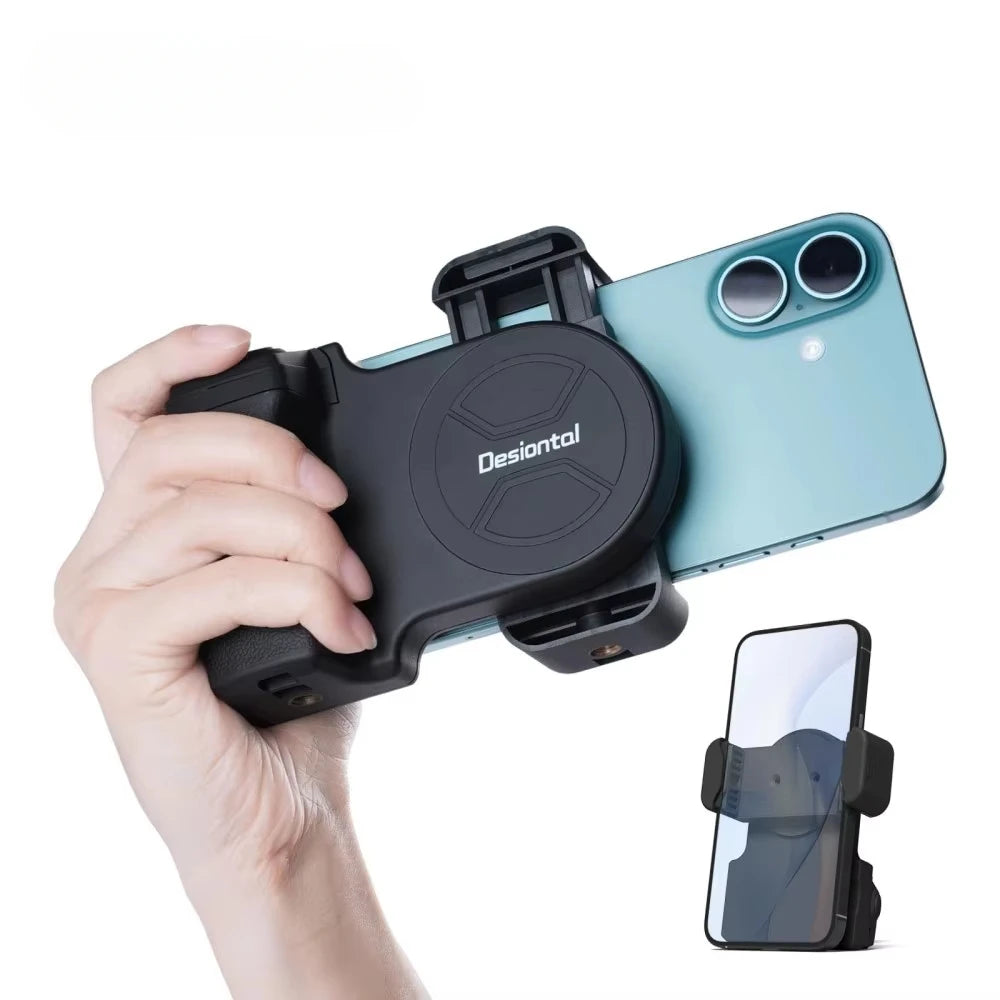 Smartphone Selfie Handle Phone Camera Snap Grip avec télécommande d’obturateur détachable pour iPhone 16/15/14 Vlog Video Shoot Accessoire