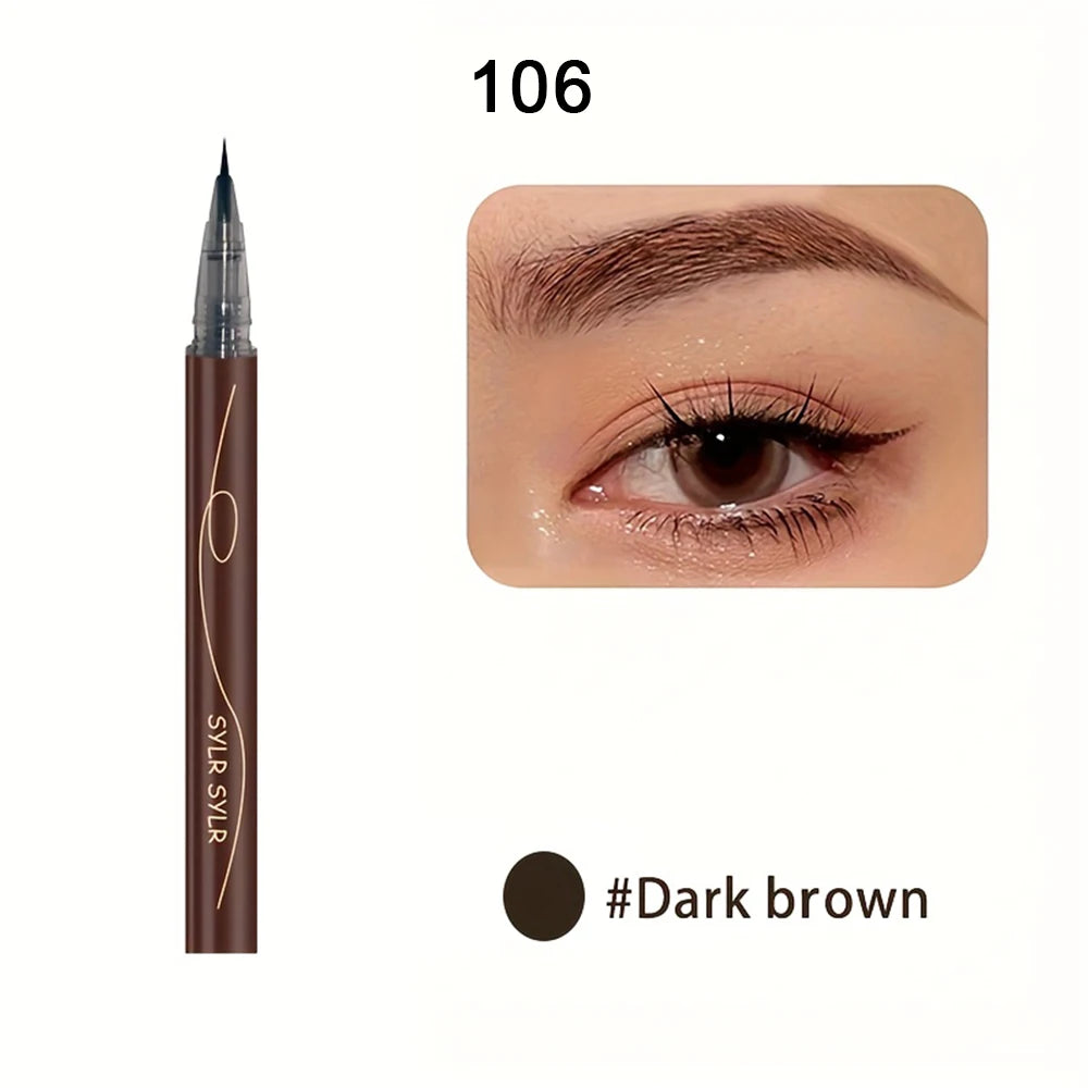 Stylo à sourcils ultra fin de 0,008 mm, longue durée, résistant aux taches, imperméable, haute pigmentation.