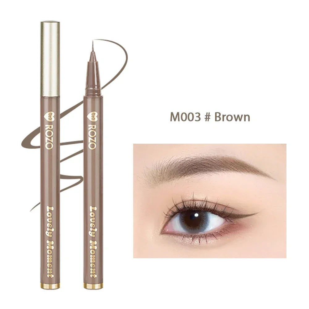Eyeliner liquide ultra-fin Imperméable Paillettes Matte Black Shiny Eyeliner Lying Silkworm Pen Eye Beauty Party Makeup Tools