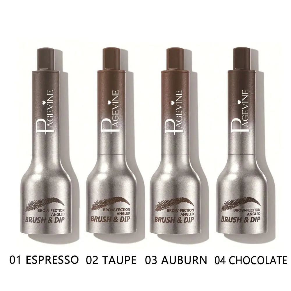 Crème de teinture pour sourcils imperméable longue durée avec pinceau, crayon à sourcils liquide anti-taches pour des sourcils précis et d'aspect naturel