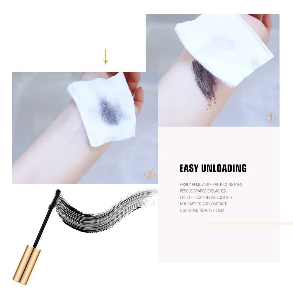 Mascara 3D Allongant Noir – Extension de Cils Effet Volume, Longueur et Définition
