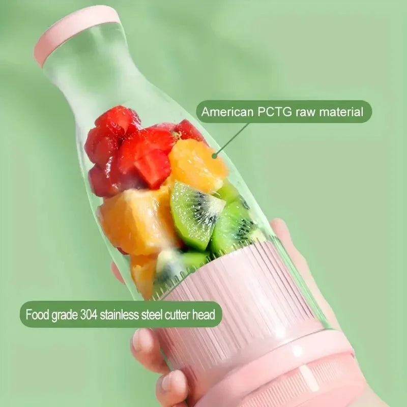 Presse-agrumes électrique Tasse 6 lames Mélangeur Milkshake Machine USB Portable Fruit Milk Mixing Tool Mini Fresh Juice Blender
