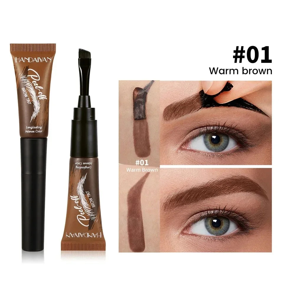 Gel de teinture pour sourcils 3 couleurs, imperméable, longue tenue, naturel, amovible, sans bavures, tatouage, maquillage.