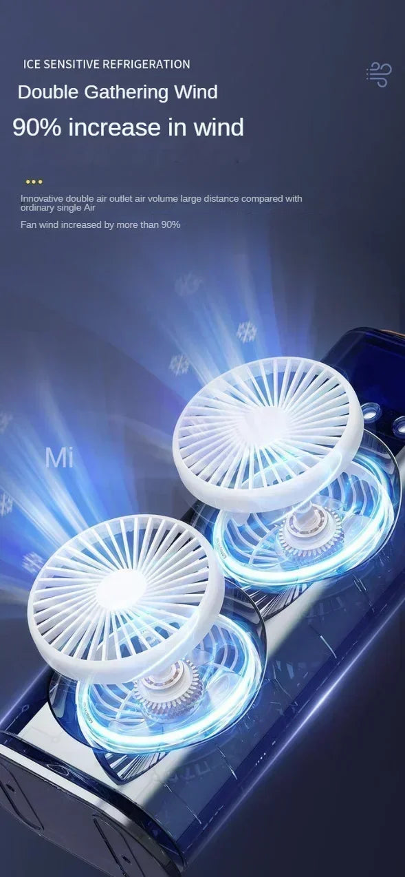 Nouveau ventilateur de climatisation par pulvérisation, portable, électrique avec lumière