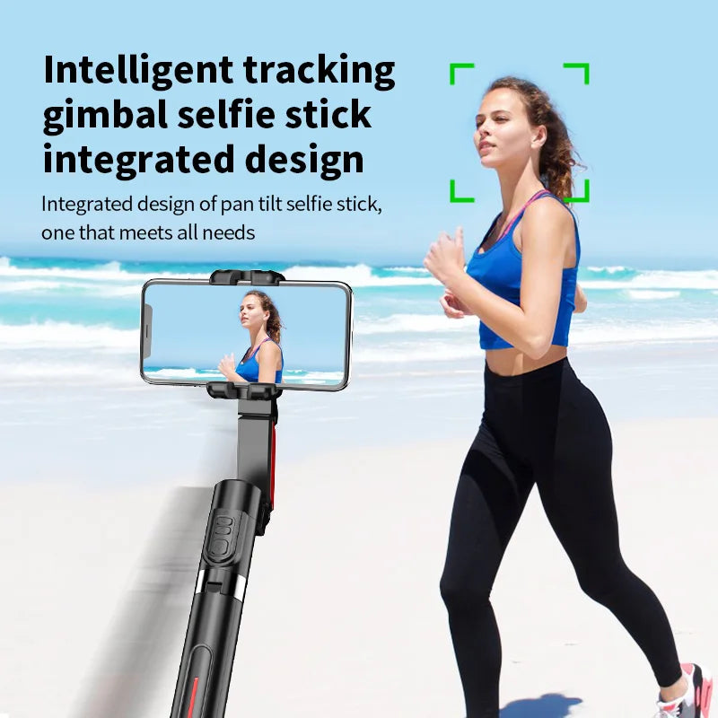 Stabilisateur d’intelligence 360 Rotation automatique Suivre le cardan, avec télécommande, selfie stabilisateur pour iPhone Android