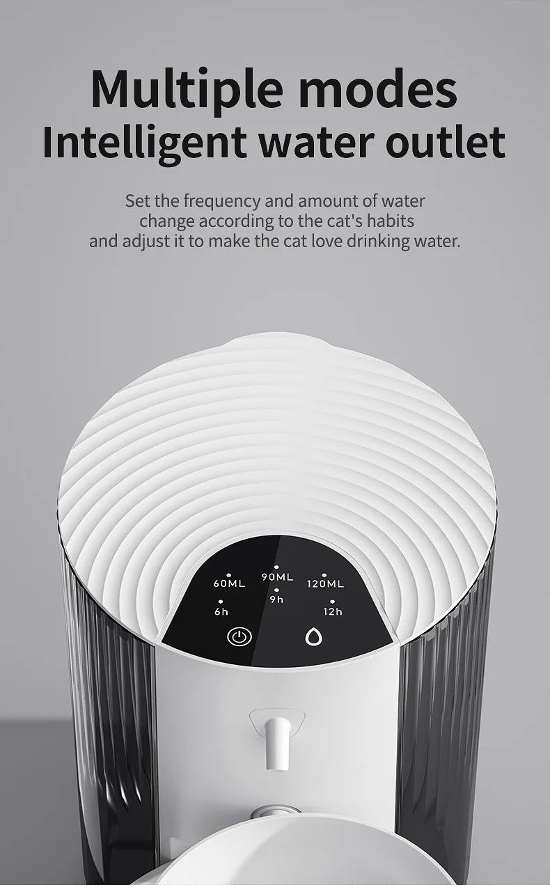 Fontaine à Eau Automatique Sans Fil 3L – Rechargeable & Intelligente | Distributeur pour Chats et Chiens – Sans Filtre