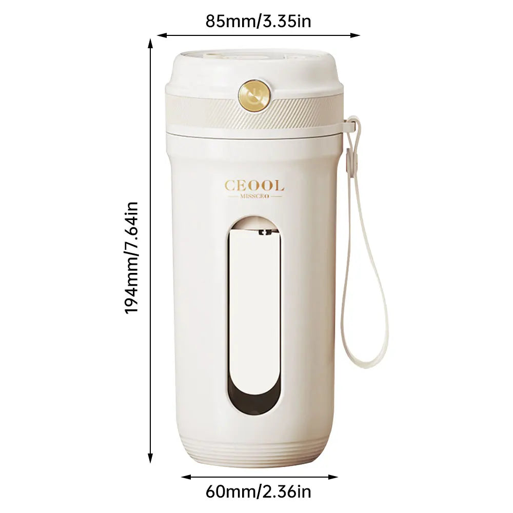 cette tasse rechargeable de 350ml vous permet de créer des boissons saines et délicieuses en quelques secondes. Idéal pour les voyages et les pique-niques