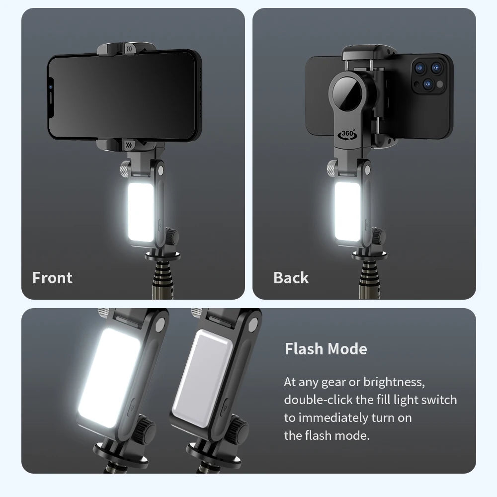 Selfie Stick Téléphone Cardan Stabilisateur Pour iPhone Android Action Caméra Trépied Téléphone Portable Cellule Mobile Smartphone Poignée Poignée Vidéo