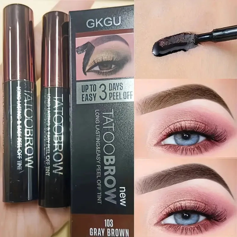 Gel-crème longue tenue Tattoo Brow pour sourcils – Waterproof, résistant, facile à décoller, teinte impeccable