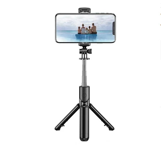 Nouveau trépied selfie sans fil 3 en 1 avec lumière de remplissage Obturateur Bluetooth Télécommande Monopode pliable portable pour téléphone intelligent
