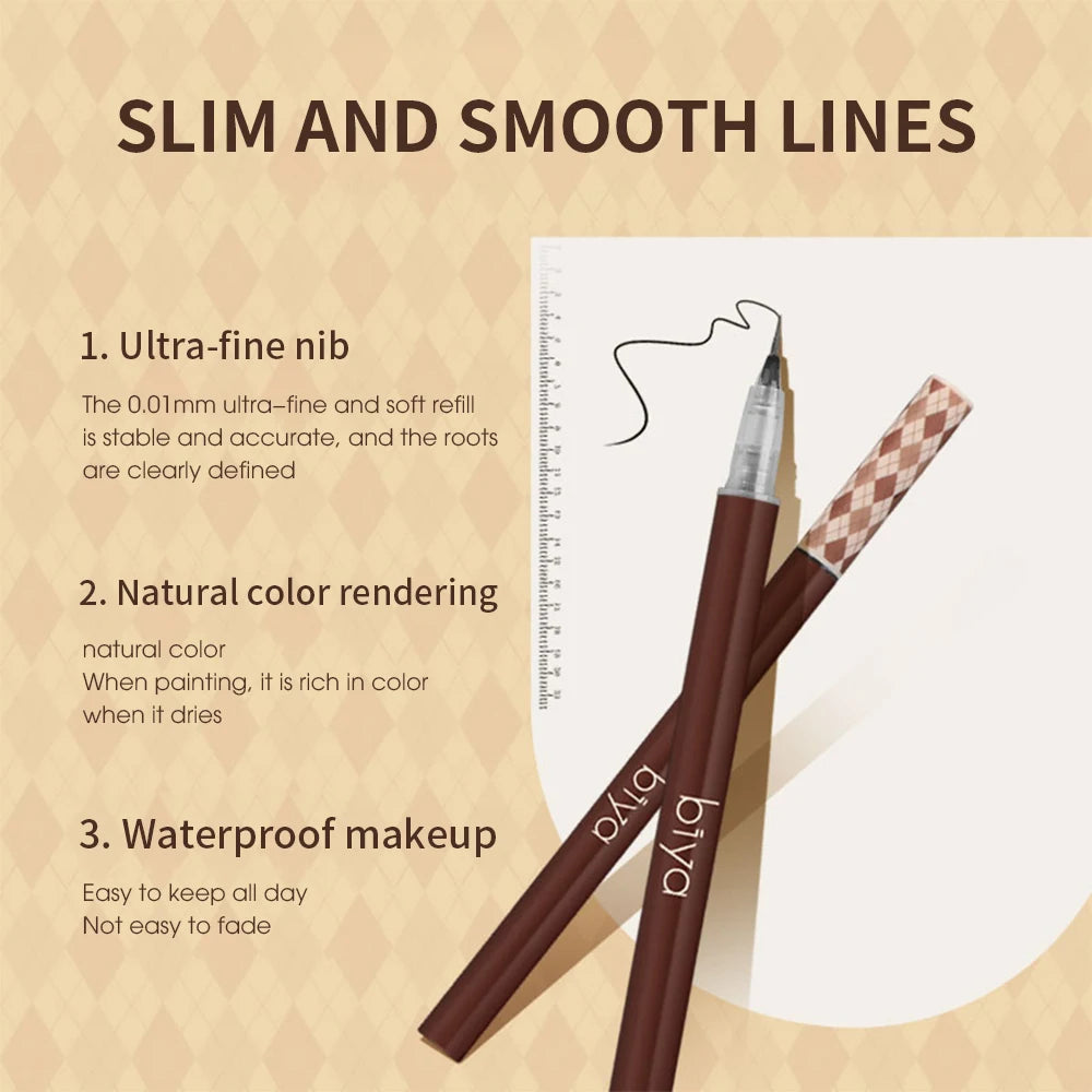 Ultra-fine Eyebrow Pencil Outline Shadow Lying Silkworm Eyeliner Waterproof Non-smudge Lasting Colourfast Liquid Eyebrow Pencil