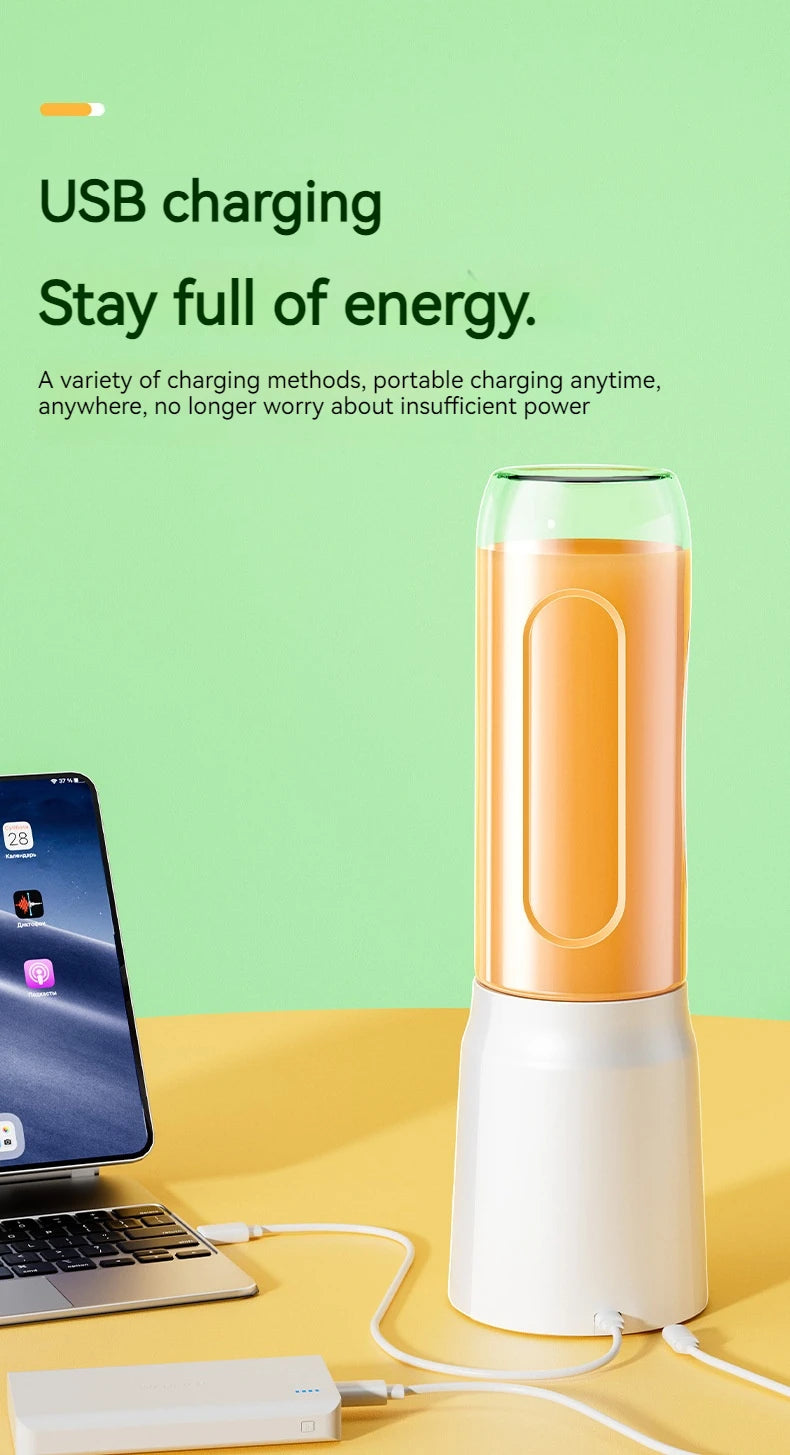 Presse à Jus Automatique Portable - Mélangeur USB Rechargeable