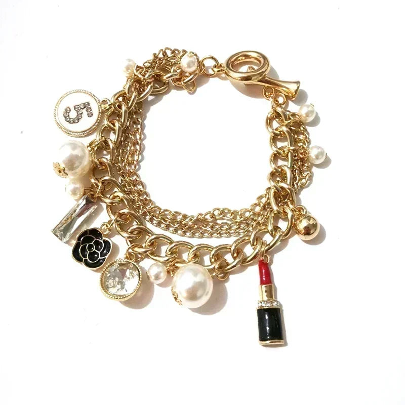 Bracelet de Perles de Luxe – Style No.5, Bijou Élégant pour Femme
