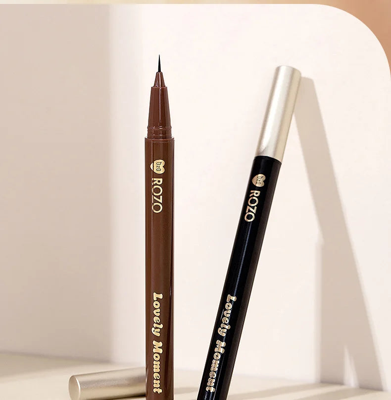 Eyeliner liquide ultra-fin Imperméable Paillettes Matte Black Shiny Eyeliner Lying Silkworm Pen Eye Beauty Party Makeup Tools