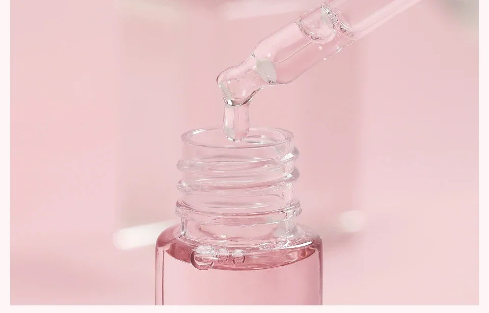 LAIKOU Sakura Face Essence Sérum anti-rides Rétrécir les pores Anti-âge Hydratant Soins de la peau sèche 17ml