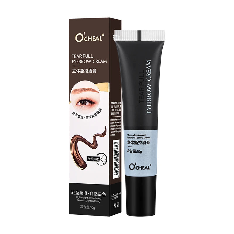 OCHEAL Gel à sourcils Peel Off Teinture naturelle Tatouage Imperméable Longue durée colle à sourcils Maquillage des sourcils à séchage rapide