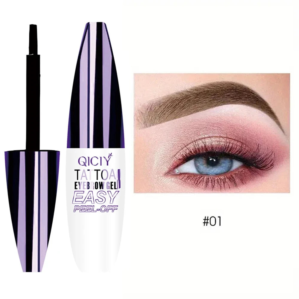 Tatouage d’une durée de 3 jours, types de crème de gel pour sourcils faciles à décoller, cosmétiques imperméables résistants à la transpiration, résistants à la transpiration, longue durée