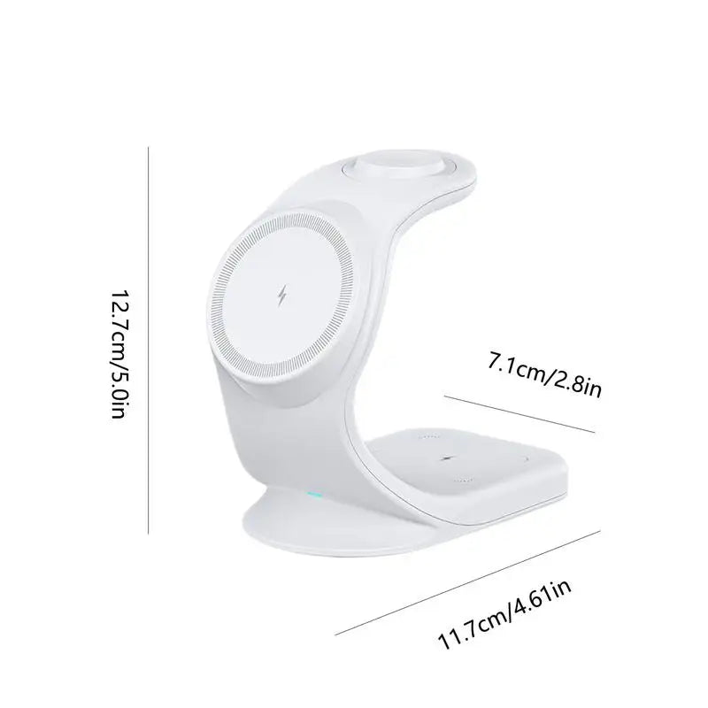 Chargeur sans fil 3 en 1 pour téléphone Support de chargeur magnétique rapide 15w Support de chargeur magnétique rapide Station de charge de chargeur de montre