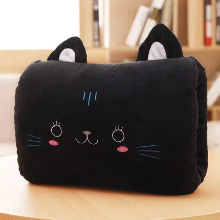 Coussin mignons pour enfants Jouets en peluche de dessin animé d'hiver Chauffe-main, non électrique