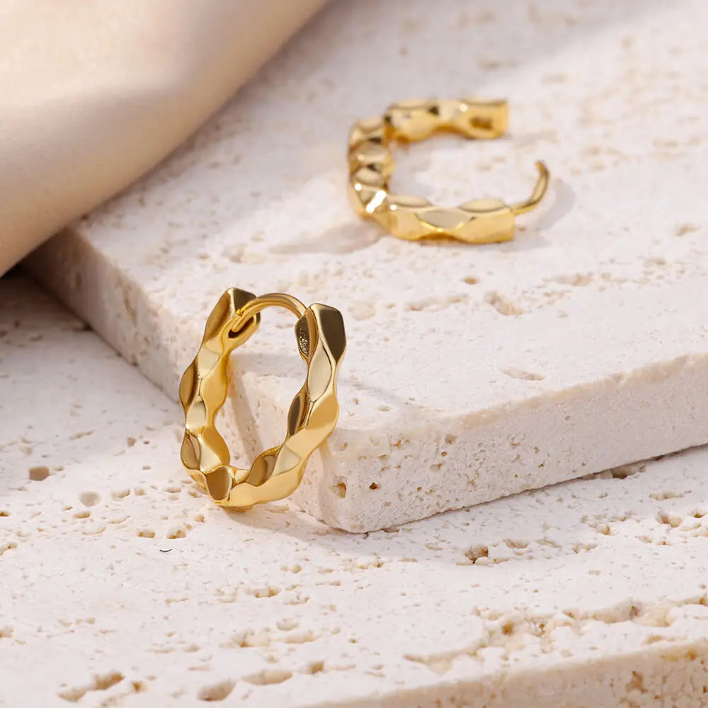 Boucles d'oreilles rondes élégantes pour femmes créoles en acier inoxydable de luxe Vintage Wedding Engagement Aesthetic Jewerly aretes